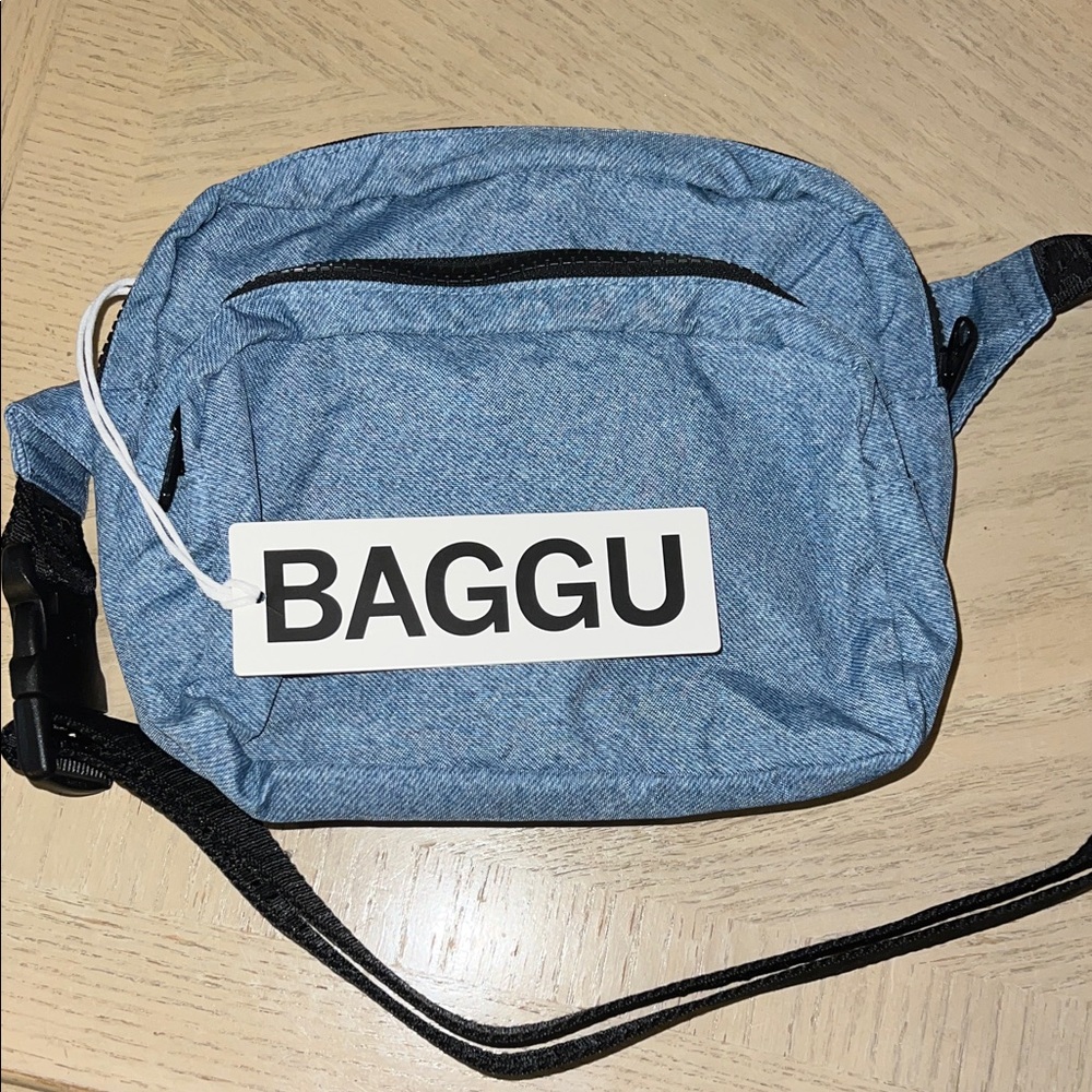BAGGU Digital Denim Fanny Bag